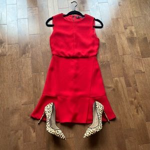 Red Zara sleeveless dress XS